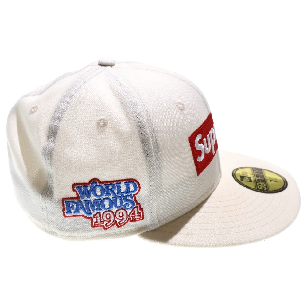 SUPREME(シュプリーム) 20AW × NEW ERA World Famous Box Logo ワールド フェイマス ボックスロゴ ベースボールキャップ 帽子 ホワイト