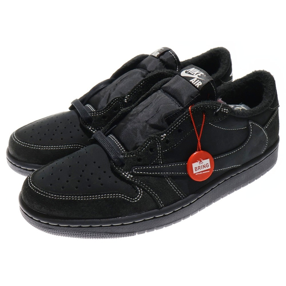 NIKE(ナイキ) ×TRAVIS SCOTT AIR JORDAN 1 LOW OG SP BLACK PHANTOM トラヴィススコット エアジョーダン1 ブラックファントム ローカットスニーカー US10/28cm DM7866-001