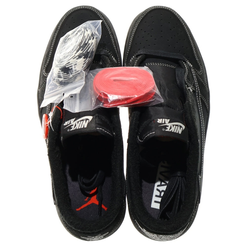 NIKE(ナイキ) ×TRAVIS SCOTT AIR JORDAN 1 LOW OG SP BLACK PHANTOM トラヴィススコット エアジョーダン1 ブラックファントム ローカットスニーカー US10/28cm DM7866-001
