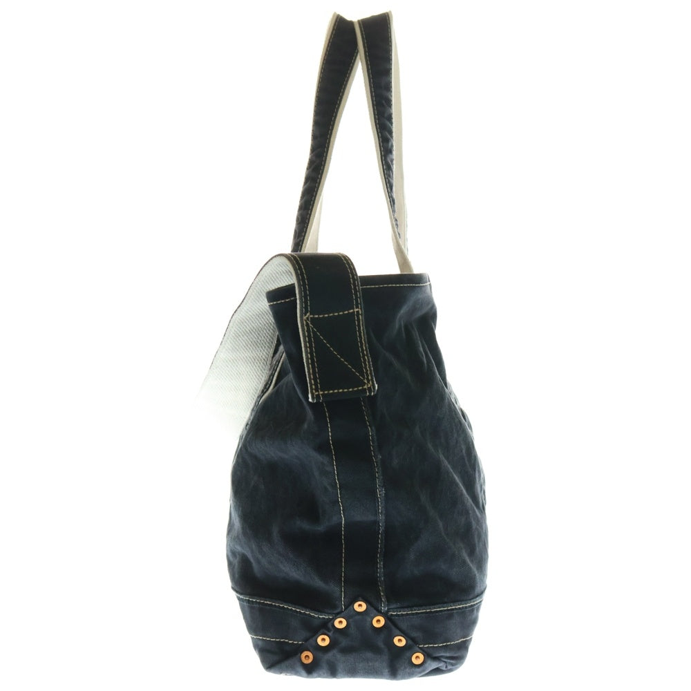 NICENESS(ナイスネス) 25AW L.LESH Canvas Shoulder Strap Bag エルレッシュ キャンバスショルダー ストラップ トートバッグ ブラック NN-4507A16