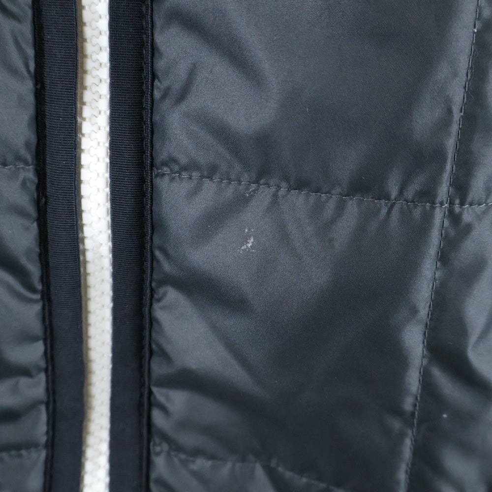 NIKE(ナイキ) SYN フィル ロゴパッチ フリース ジップアップ 中綿フーデットジャケット ブラック/ホワイト CU4423-070