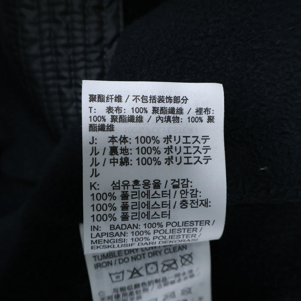 NIKE(ナイキ) SYN フィル ロゴパッチ フリース ジップアップ 中綿フーデットジャケット ブラック/ホワイト CU4423-070