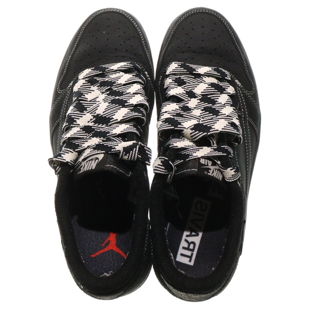 NIKE(ナイキ) ×TRAVIS SCOTT AIR JORDAN 1 LOW OG SP トラヴィススコット エアジョーダン1 ブラックファントム ローカットスニーカー ブラック US11/29cm DM7866-001