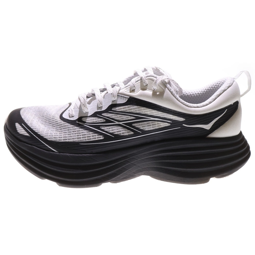 HOKA ONE ONE(ホカオネオネ) BONDI 8 TS CAGED FROST/BLACK ボンダイ8 ケージド フロスト ブラック ローカットスニーカー ホワイト/ブラック US10.5/28.5cm 1155391-FLCK