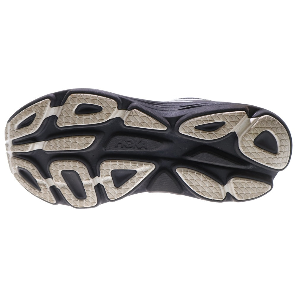 HOKA ONE ONE(ホカオネオネ) BONDI 8 TS CAGED FROST/BLACK ボンダイ8 ケージド フロスト ブラック ローカットスニーカー ホワイト/ブラック US10.5/28.5cm 1155391-FLCK