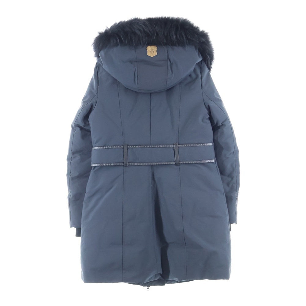 MACKAGE(マッカージュ) ADALI ラビットファー ダブルジップ ダウン コート レディース ブラック CLMKFW17-D60