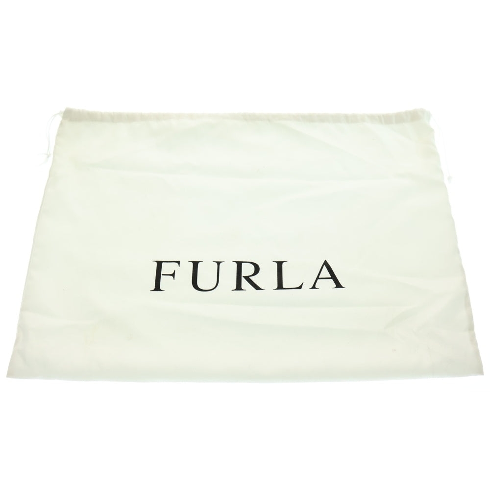 FURLA(フルラ) リンダ サッチェル ロゴストラップ 2WAY ショルダー ハンドバッグ レディース ブラック