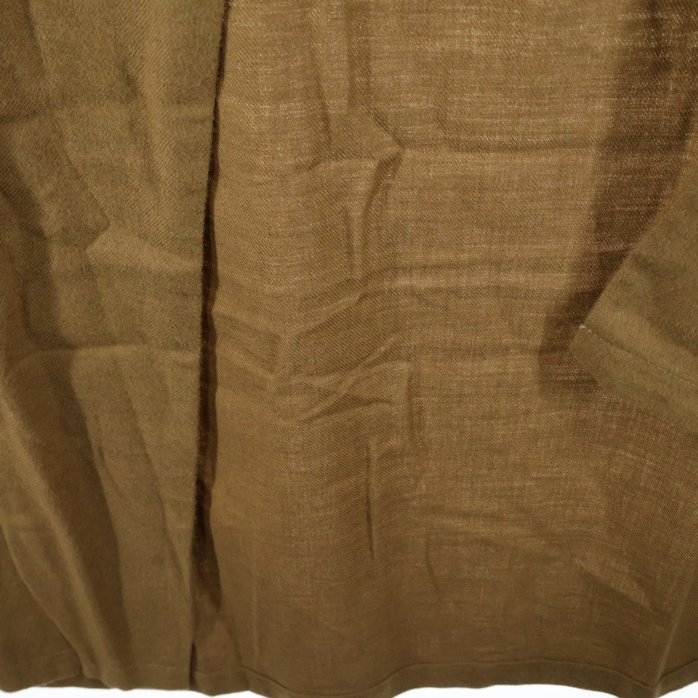 NO BRAND(ノーブランド) NOWHAW ノウハウ 21AW MOOD GOWN コットン ツイル ムード ガウン コート ブラウン P-382-H