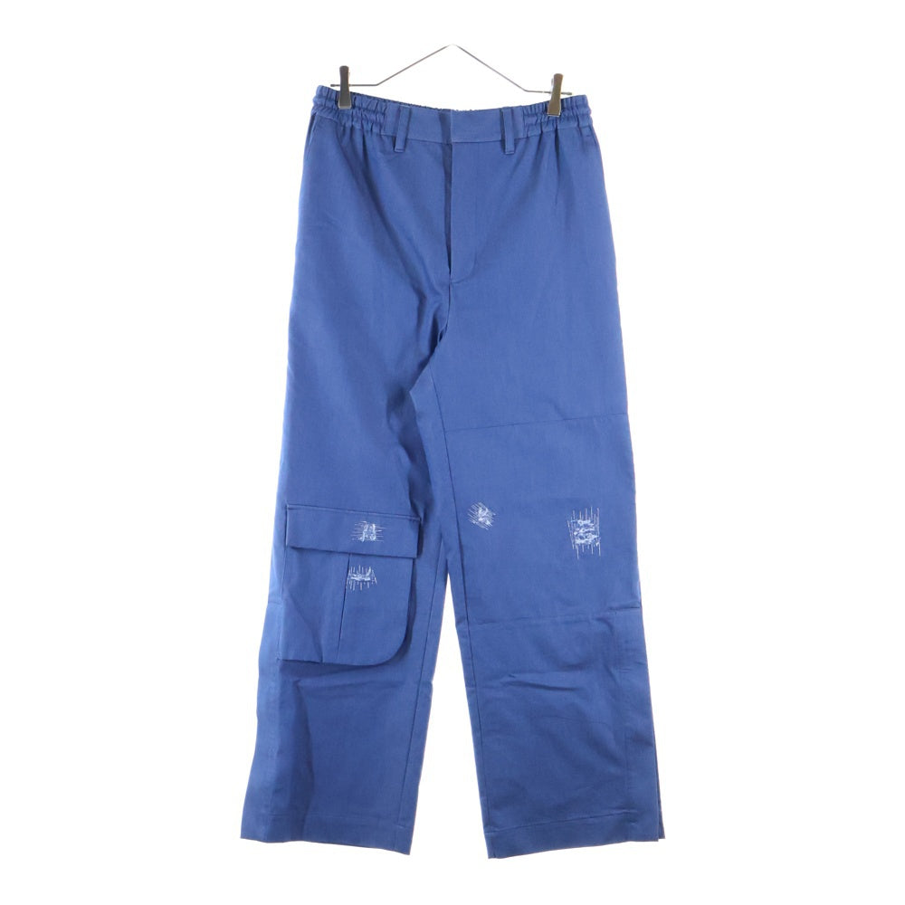 Licht Bestreben(リヒトベシュトレーベン) 25SS COOL MOTION クール モーション ダメージ エンブロイダリー デニム ペイント パンツ トラウザー LB25SS-PT07-DDI