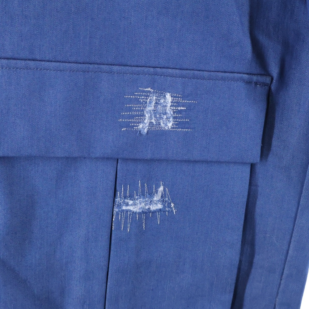 Licht Bestreben(リヒトベシュトレーベン) 25SS COOL MOTION クール モーション ダメージ エンブロイダリー デニム ペイント パンツ トラウザー LB25SS-PT07-DDI