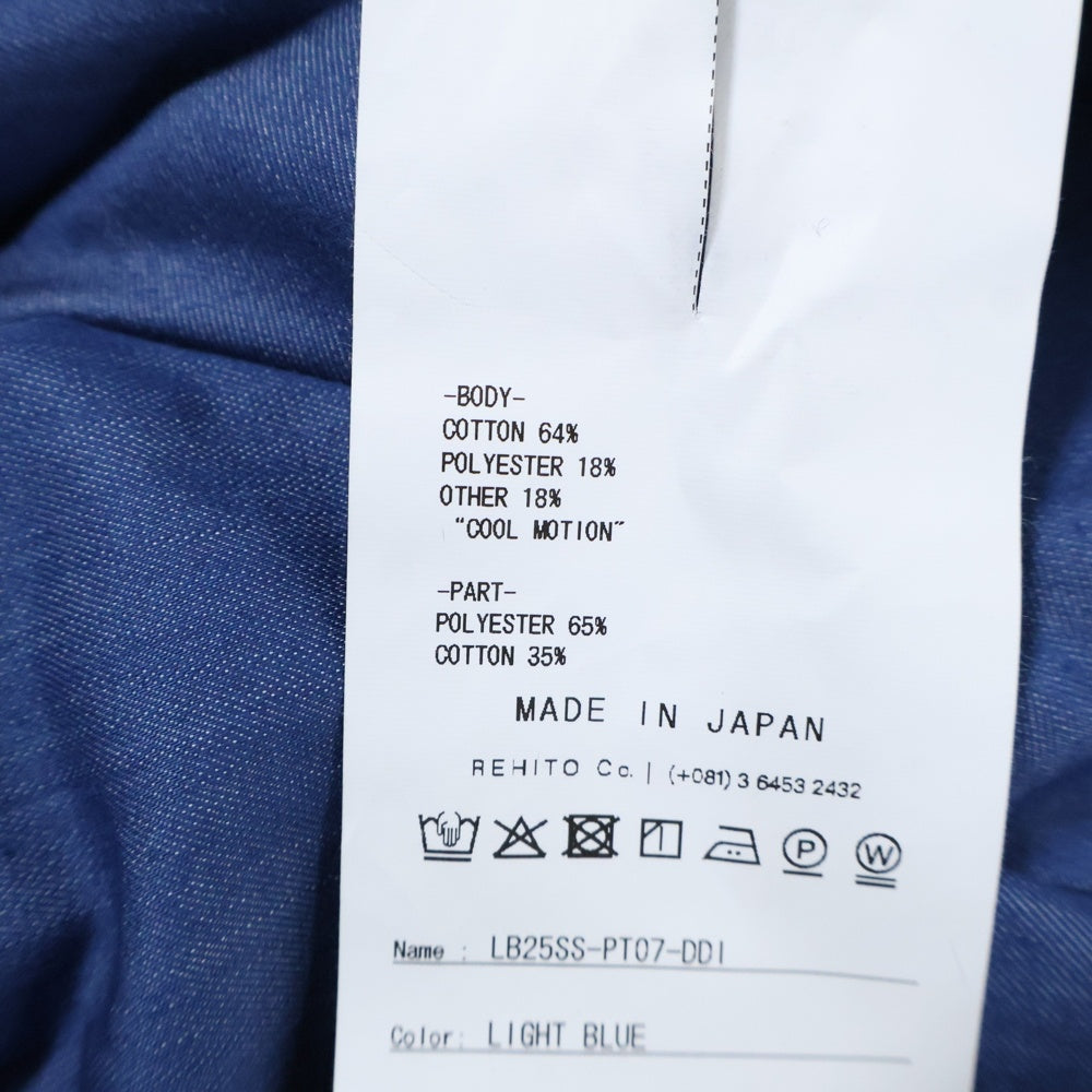 Licht Bestreben(リヒトベシュトレーベン) 25SS COOL MOTION クール モーション ダメージ エンブロイダリー デニム ペイント パンツ トラウザー LB25SS-PT07-DDI