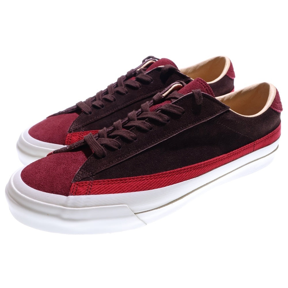 ASAHI (アサヒ) スエード レースアップ ローカット デッキシューズ スニーカー ブラウン/バーガンディー KF20448