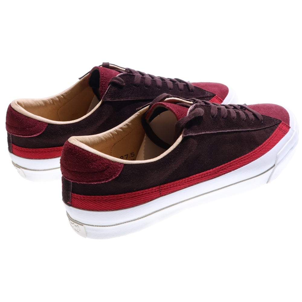 ASAHI (アサヒ) スエード レースアップ ローカット デッキシューズ スニーカー ブラウン/バーガンディー KF20448