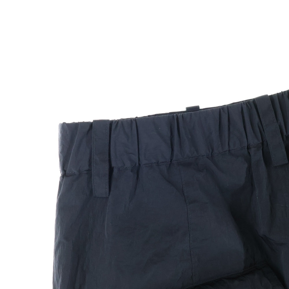 PRASTHANA(プラスターナ) 25SS PARACHUTE OVER TROUSERS OD ナイロン パラシュート ジョガーパンツ ブラック P-2003002