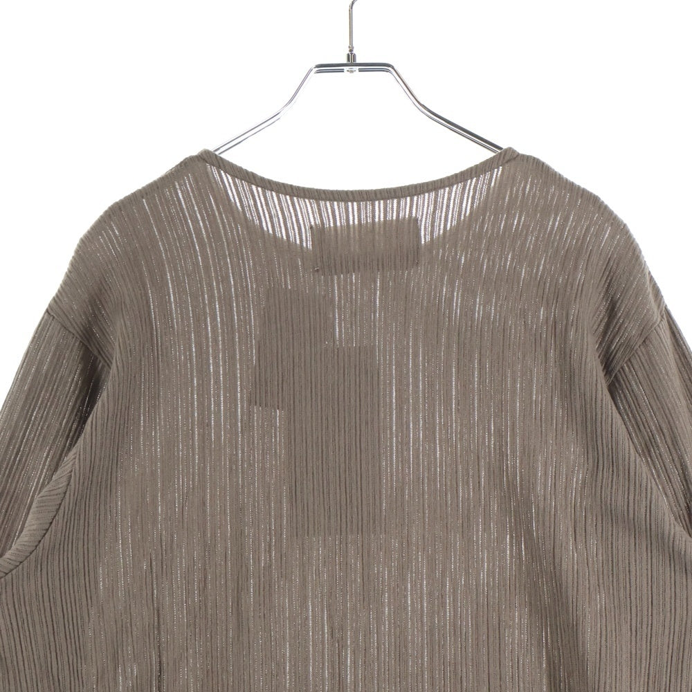 PRASTHANA(プラスターナ) 24AW BASE LAYER ROUND NECK ベース レイヤー ラウンドネック 長袖Tシャツ カットソー ブラウン P-1902002B