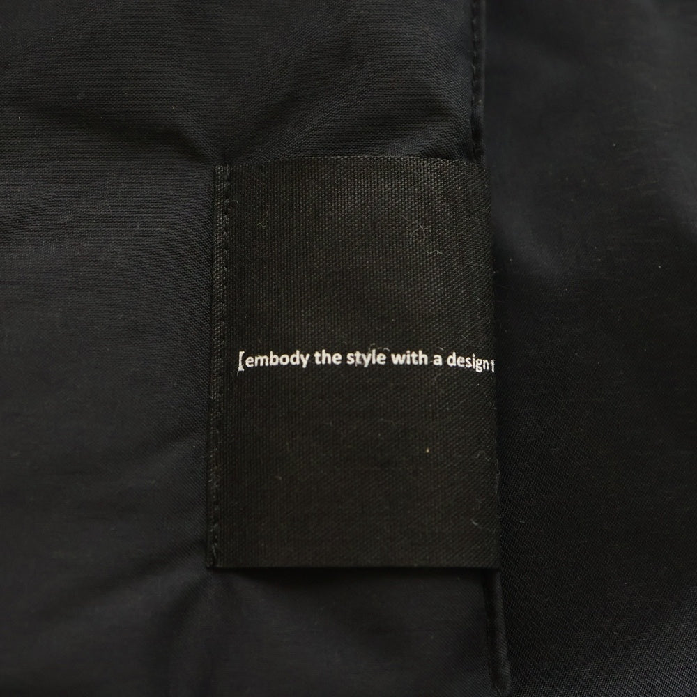 PRASTHANA(プラスターナ) 23AW PADDING SCARF パディング ナイロン テック スカーフ ブラック P-1705003