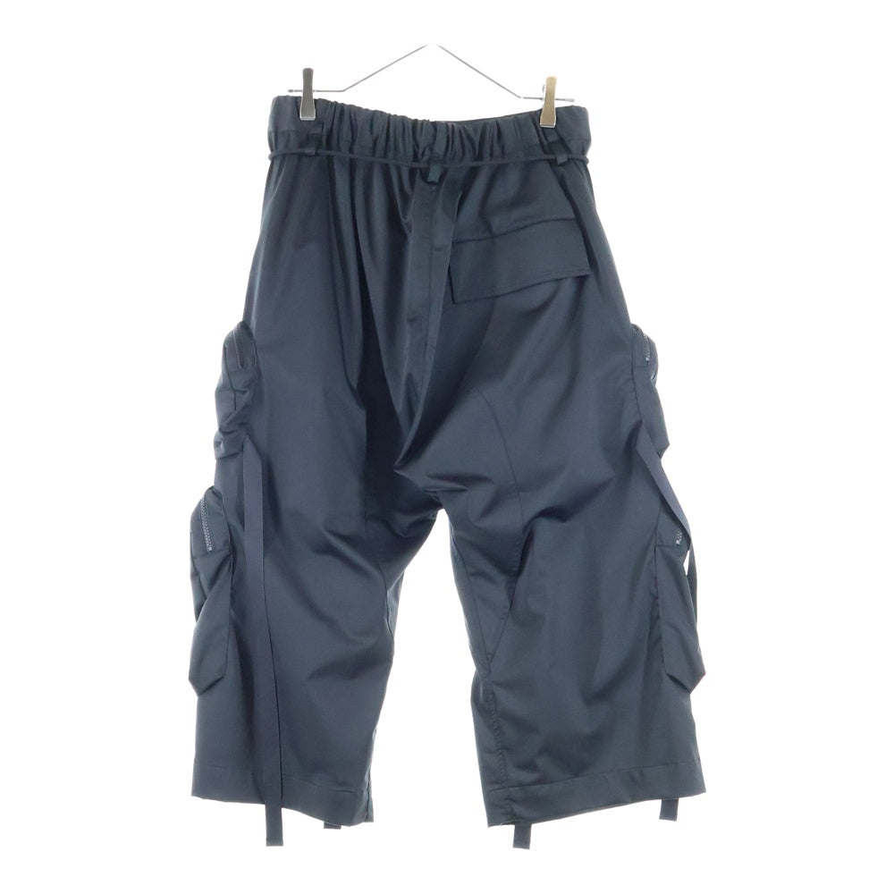 PRASTHANA(プラスターナ) 23SS FORM 7 CARGO PANTS フォーム 7 ドローストリング ナイロン カーゴパンツ ブラック P-1603002
