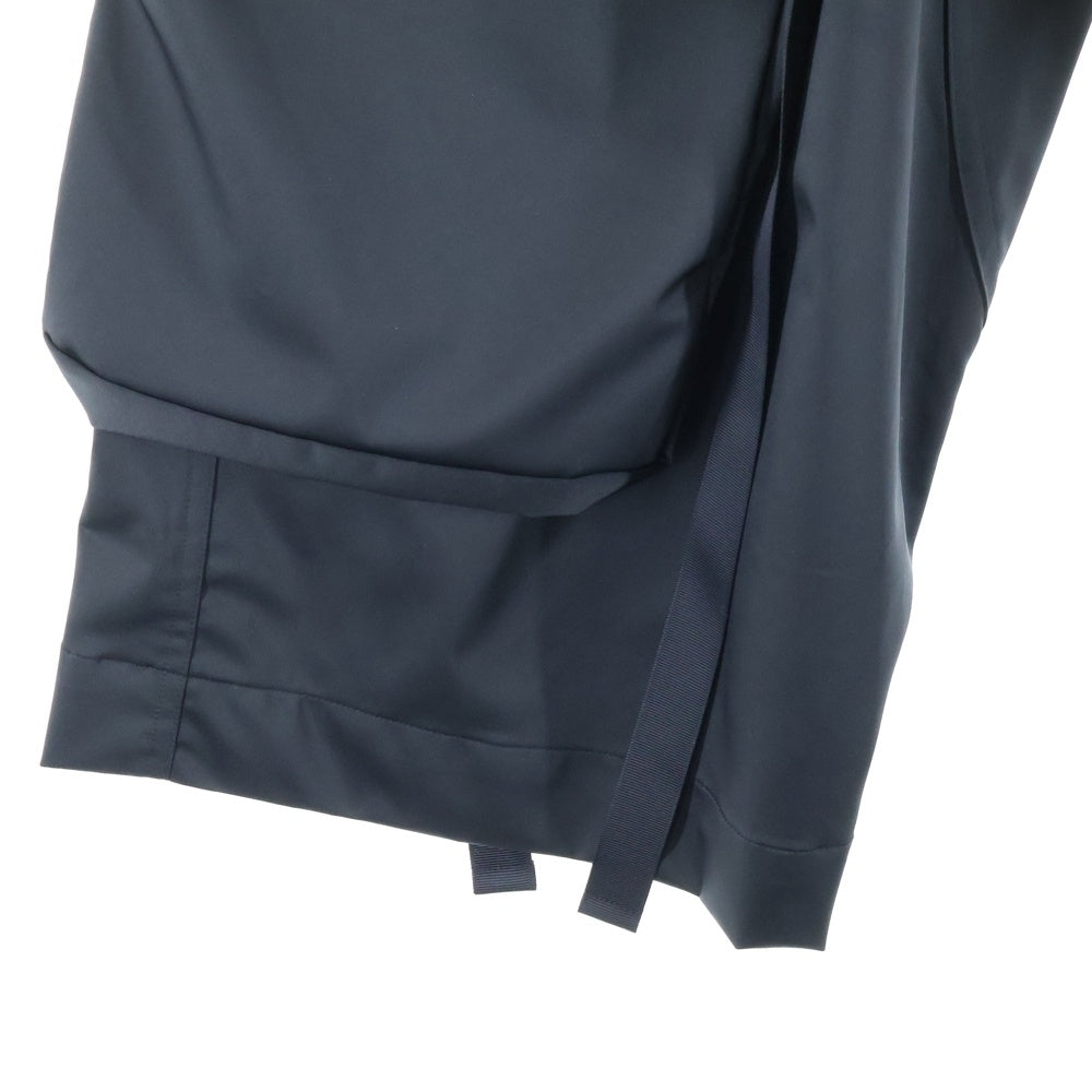 PRASTHANA(プラスターナ) 23SS FORM 7 CARGO PANTS フォーム 7 ドローストリング ナイロン カーゴパンツ ブラック P-1603002