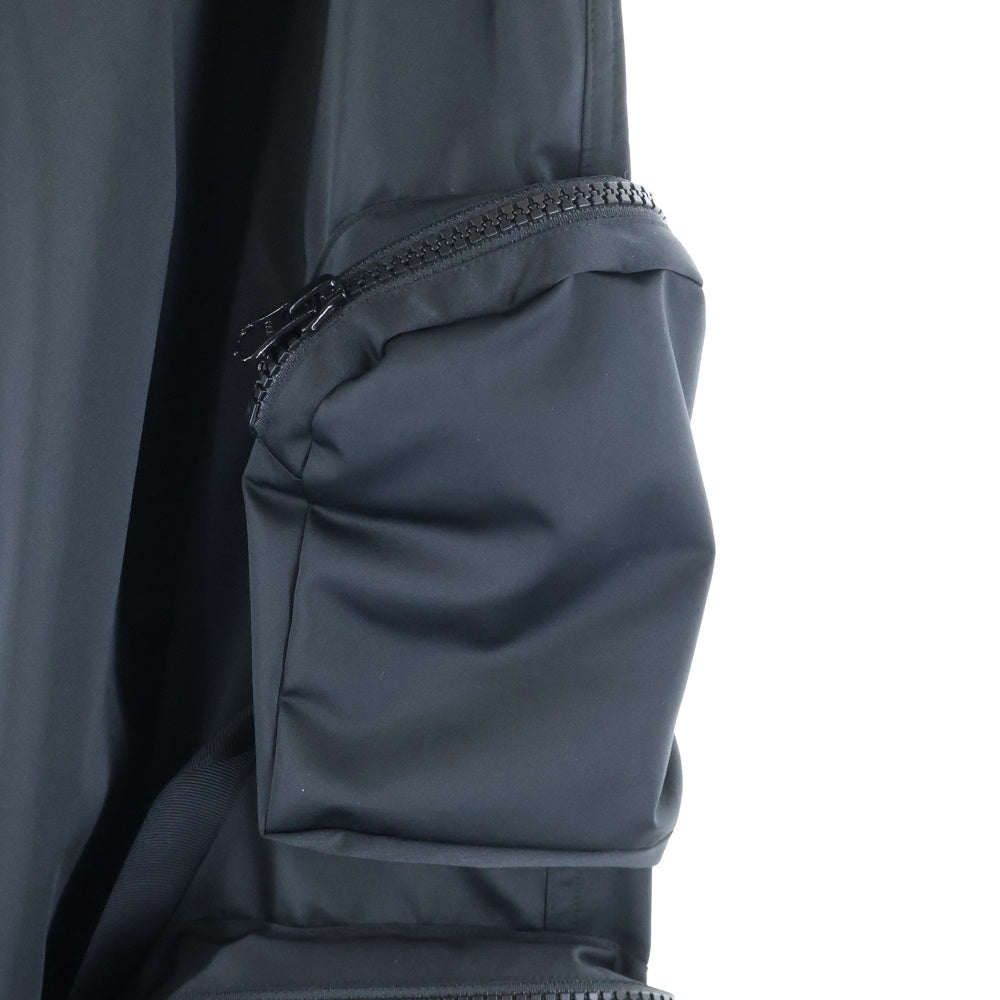 PRASTHANA(プラスターナ) 23SS FORM 7 CARGO PANTS フォーム 7 ドローストリング ナイロン カーゴパンツ ブラック P-1603002