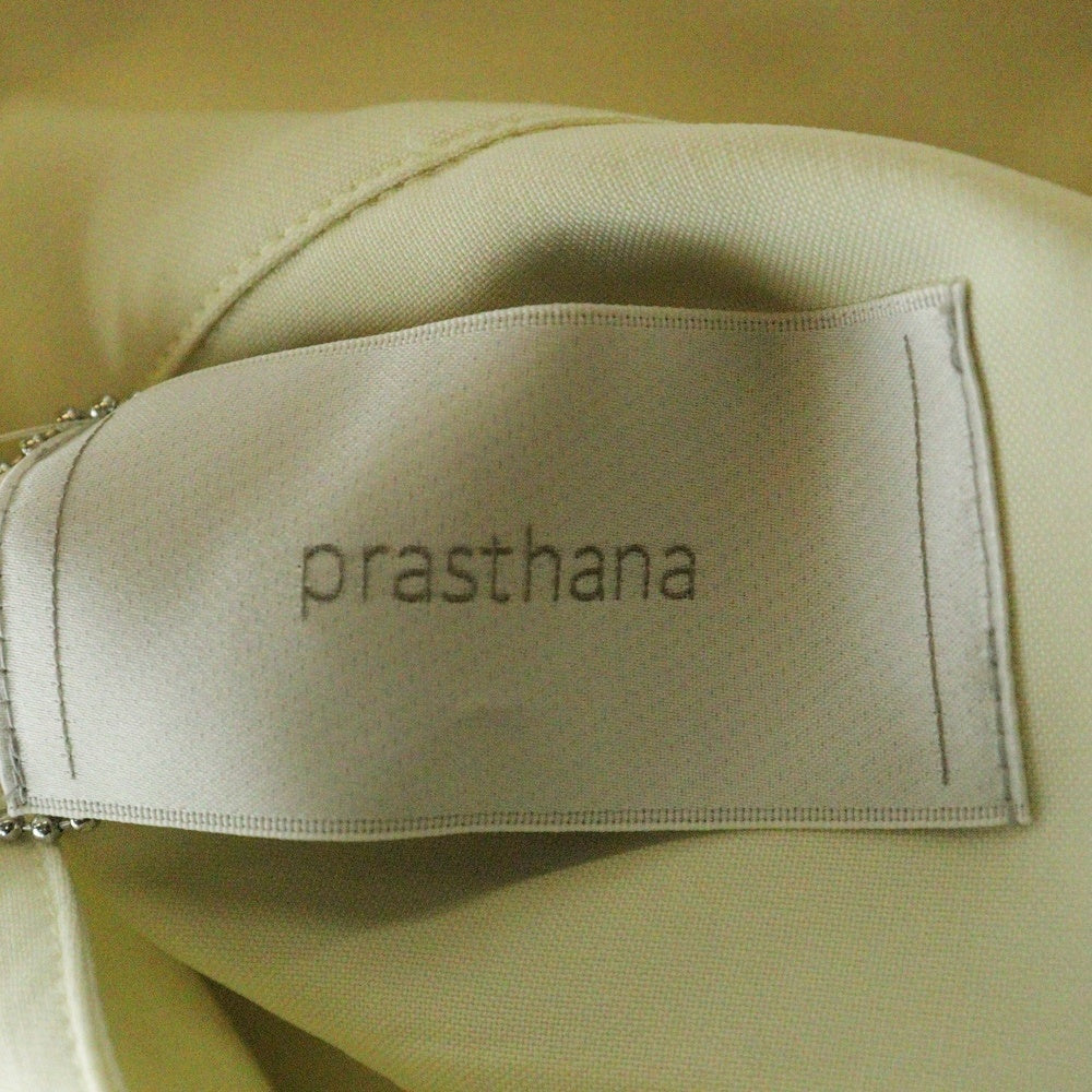 prasthana(プラスターナ) PRASTHANA プラスターナ 23AW STAND NECK CREVICE SHIRT スタンドカラー クレヴィス 長袖シャツ アイボリー P-1701001