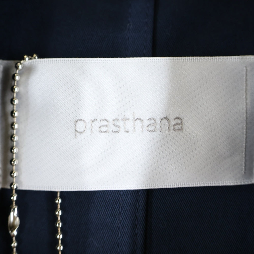 prasthana(プラスターナ) PRASTHANA プラスターナ 23SS LC2-EXPANSION FIELD COAT エキスパンション サイドジップ ラグランスリーブ ロング フィールド コート ネイビー P-1604001A