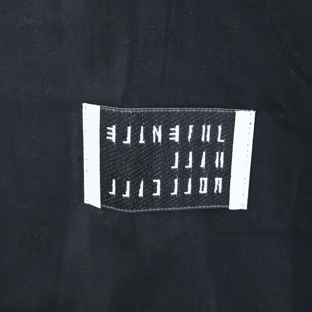 JUVENILE HALL ROLL CALL(ジュヴェナイルホールロールコール) 24AW EMB SKPR TYP SHIRTS スリーブ エンブロイダリー スキッパー ロング 長袖シャツ ブラック 2140