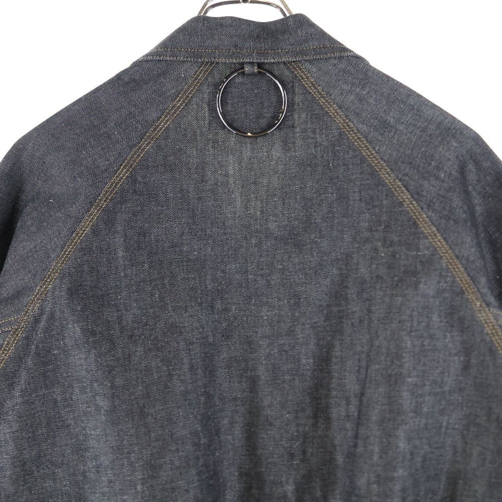 JUVENILE HALL ROLL CALL(ジュヴェナイルホールロールコール) 24SS VMS DNM TRACKER スリーブ エンブロイダリー デニム トラッカージャケット ポンチョ グレー 1993