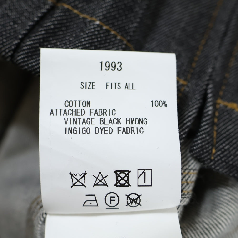 JUVENILE HALL ROLL CALL(ジュヴェナイルホールロールコール) 24SS VMS DNM TRACKER スリーブ エンブロイダリー デニム トラッカージャケット ポンチョ グレー 1993