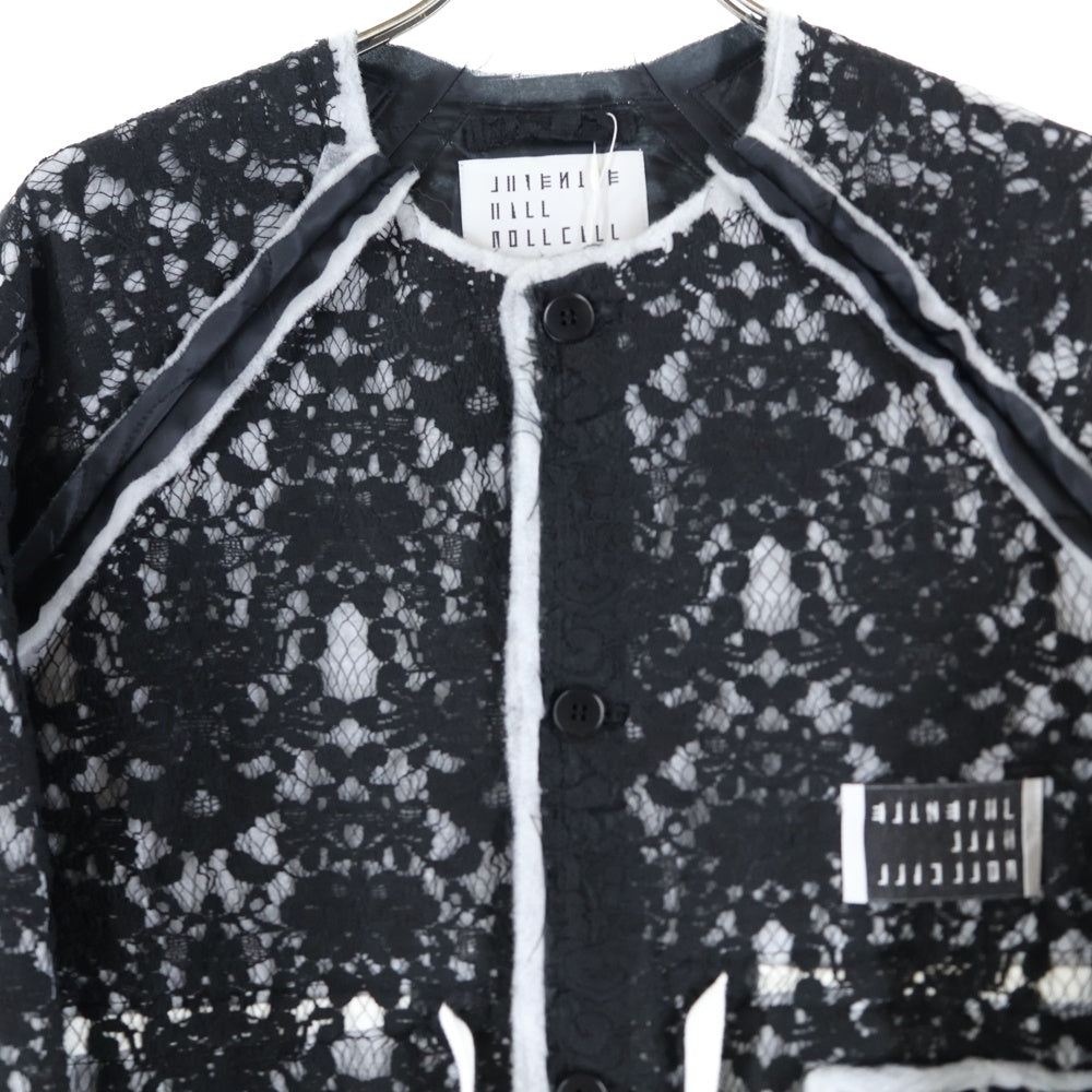 JUVENILE HALL ROLL CALL(ジュヴェナイルホールロールコール) 24AW CMP BKL LINER JACKET レース エンブロイダリー ライナー ジャケット ブラック 2130
