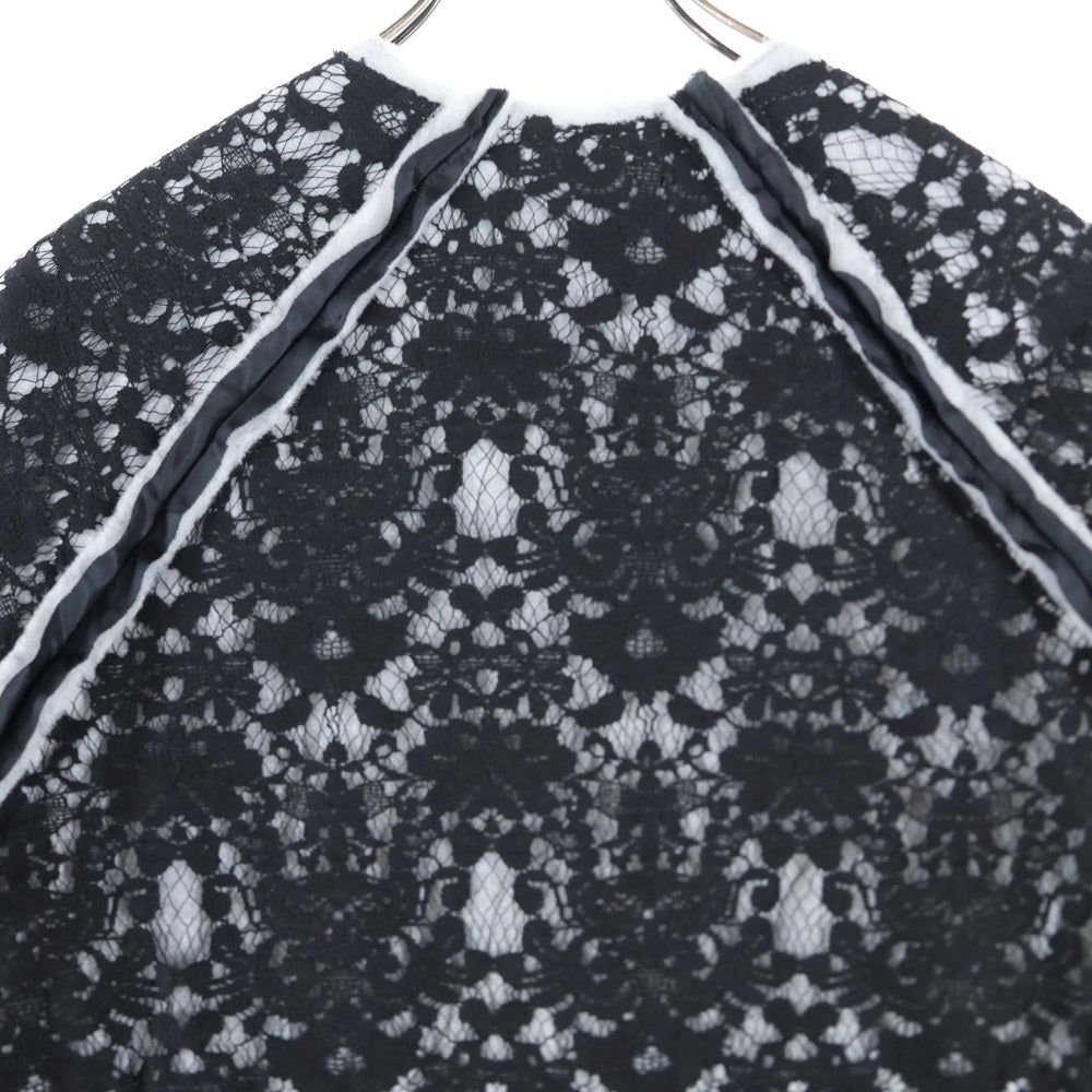 JUVENILE HALL ROLL CALL(ジュヴェナイルホールロールコール) 24AW CMP BKL LINER JACKET レース エンブロイダリー ライナー ジャケット ブラック 2130