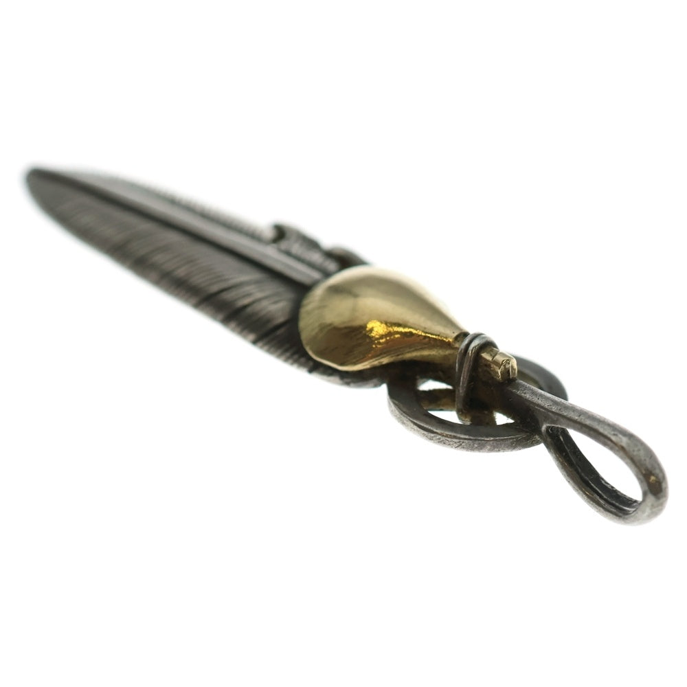 TADY & KING(タディアンドキング) ホイールフェザーK18 ペンダントトップ ネックレストップ L シルバー/ゴールド