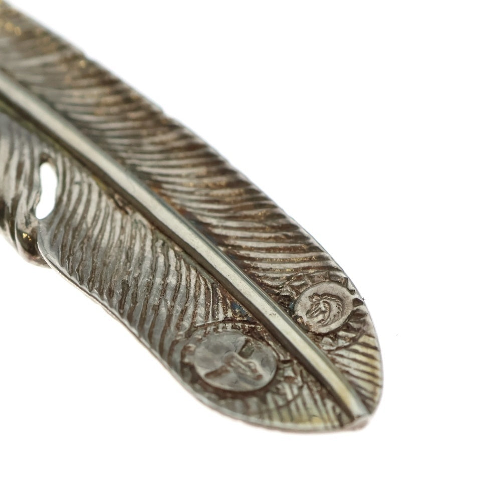 TADY & KING(タディアンドキング) 特大ハート K18 フェザー 右向き シルバー/ゴールド