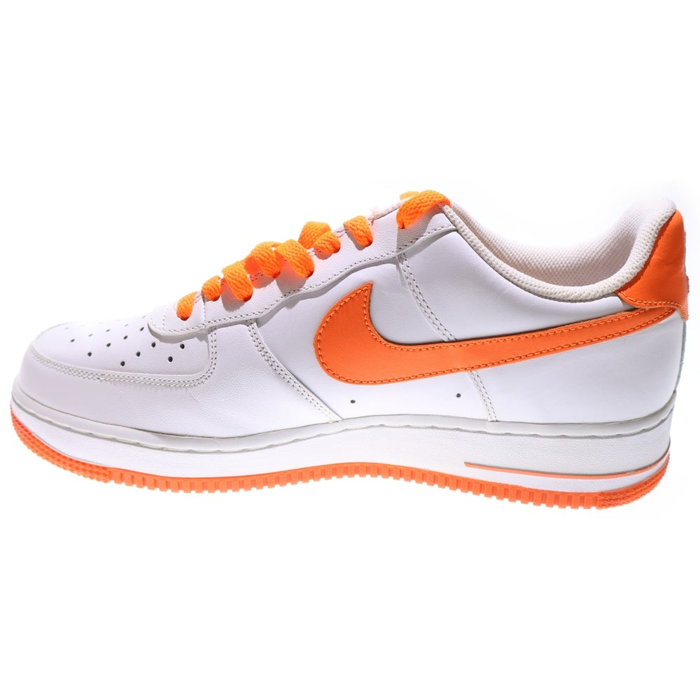 NIKE(ナイキ) AIR FORCE 1 LOW WHITE TOTAL ORANGE エア フォース ホワイト トータル オレンジ ローカットスニーカー ホワイト/オレンジ US9.5/27.5cm 488298-113