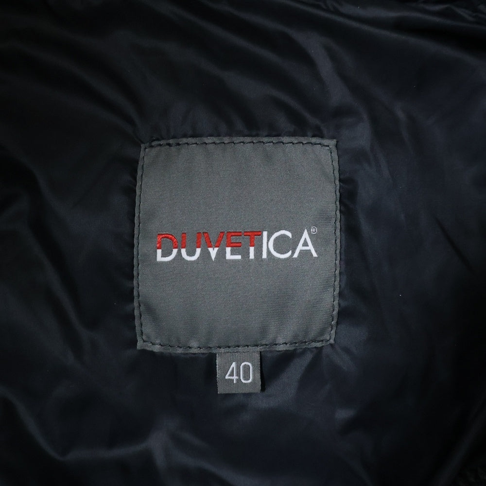 DUVETICA(デュベティカ) ADIA ファー付き ダウンジャケット ブラック D.038.00/1035. レディース