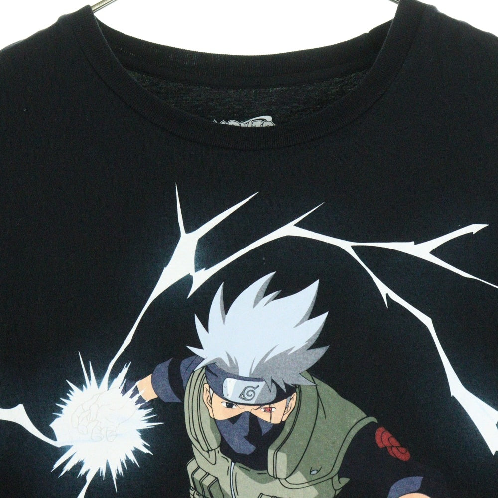VINTAGE(ヴィンテージ) 00S VINTAGE NARUTO HATAKE KAKASHI 2007 TEE ヴィンテージ ナルト はたけカカシ フロントプリントTシャツ 半袖クルーネックカットソー ブラック