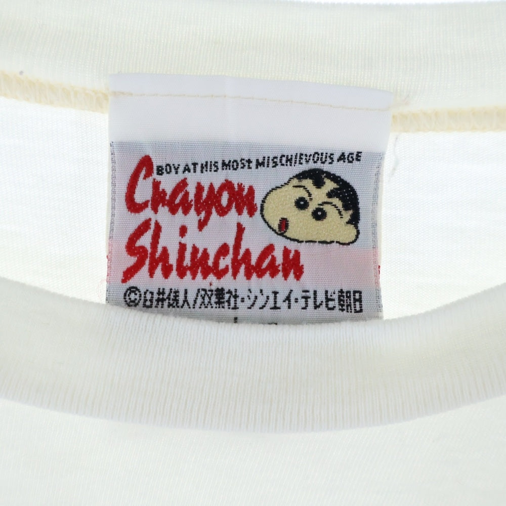 VINTAGE(ヴィンテージ) 90S VINTAGE CRAYON SHIINCHAN TEE ヴィンテージ クレヨンしんちゃん シロ BANDAIタグ フロントプリントTシャツ 半袖クルーネックカットソー ホワイト