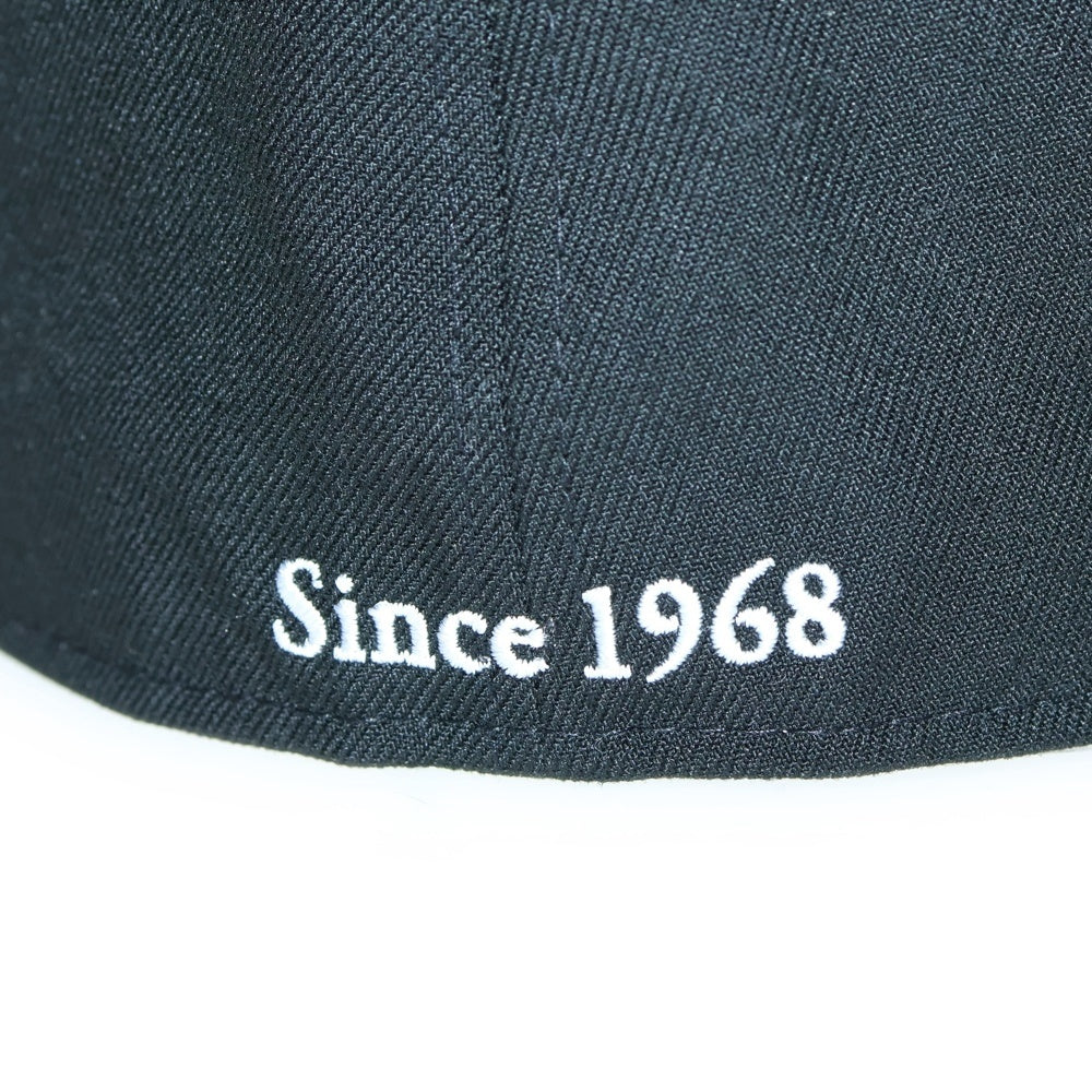 NEW ERA(ニューエラ) NEW YORK MAGAZINE 6PANEL CAP ニューヨークマガジン刺繍 6パネルキャップ 帽子 ブラック