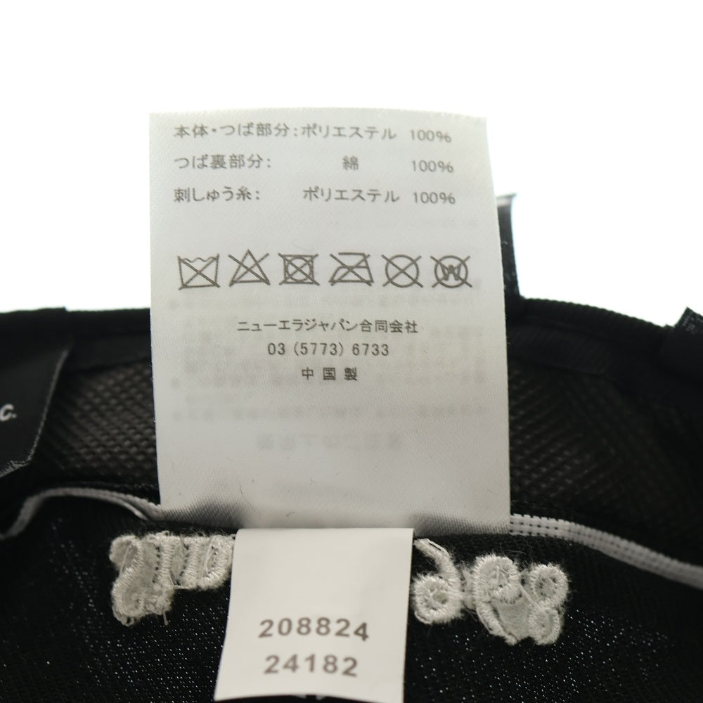 NEW ERA(ニューエラ) NEW YORK MAGAZINE 6PANEL CAP ニューヨークマガジン刺繍 6パネルキャップ 帽子 ブラック