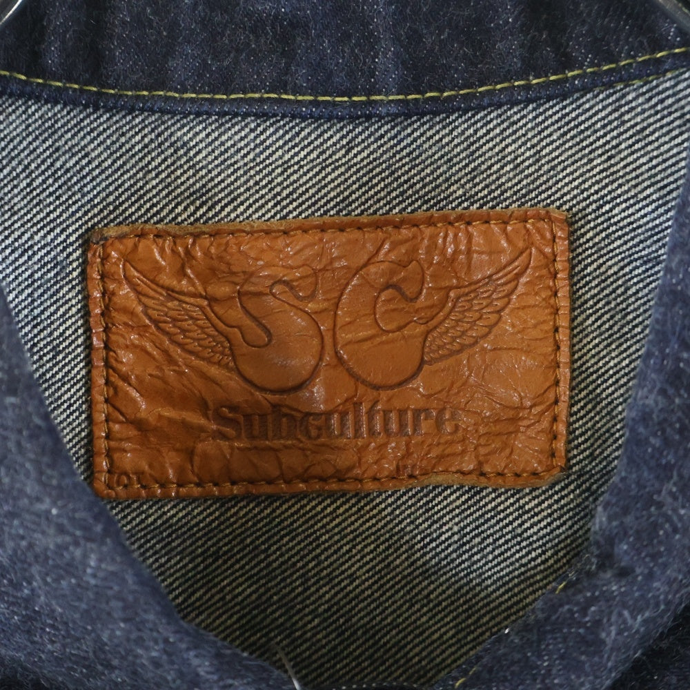 SUBCULTURE(サブカルチャー) S06XX Denim Jacket 1st ファースト型 Tバック シンチバック デニムジャケット インディゴ SCJK-CL07
