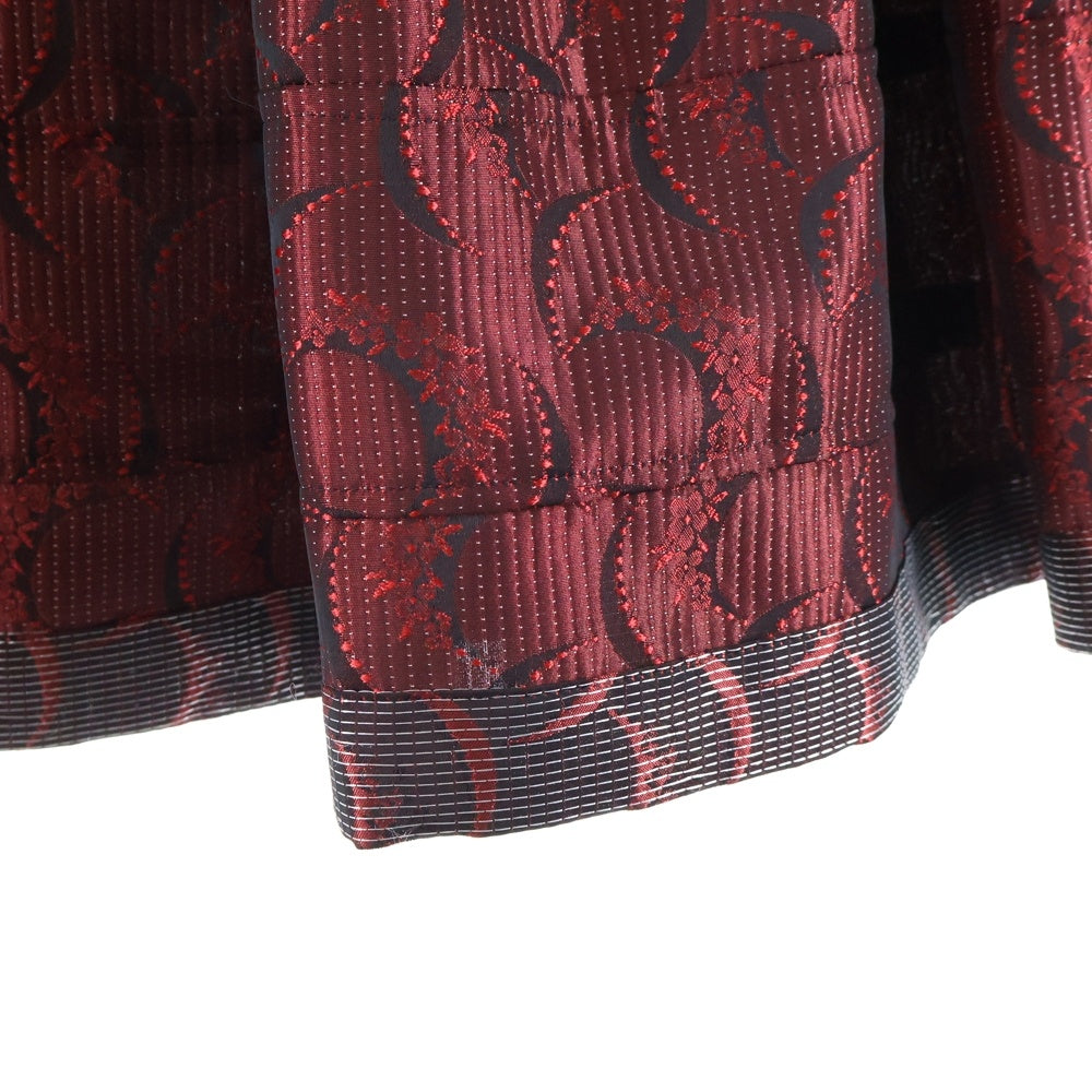 tricot COMME des GARCONS(トリコ コム デ ギャルソン) 14SS AD2013 総柄 ドレープ スカート レッド TM-S013 レディース