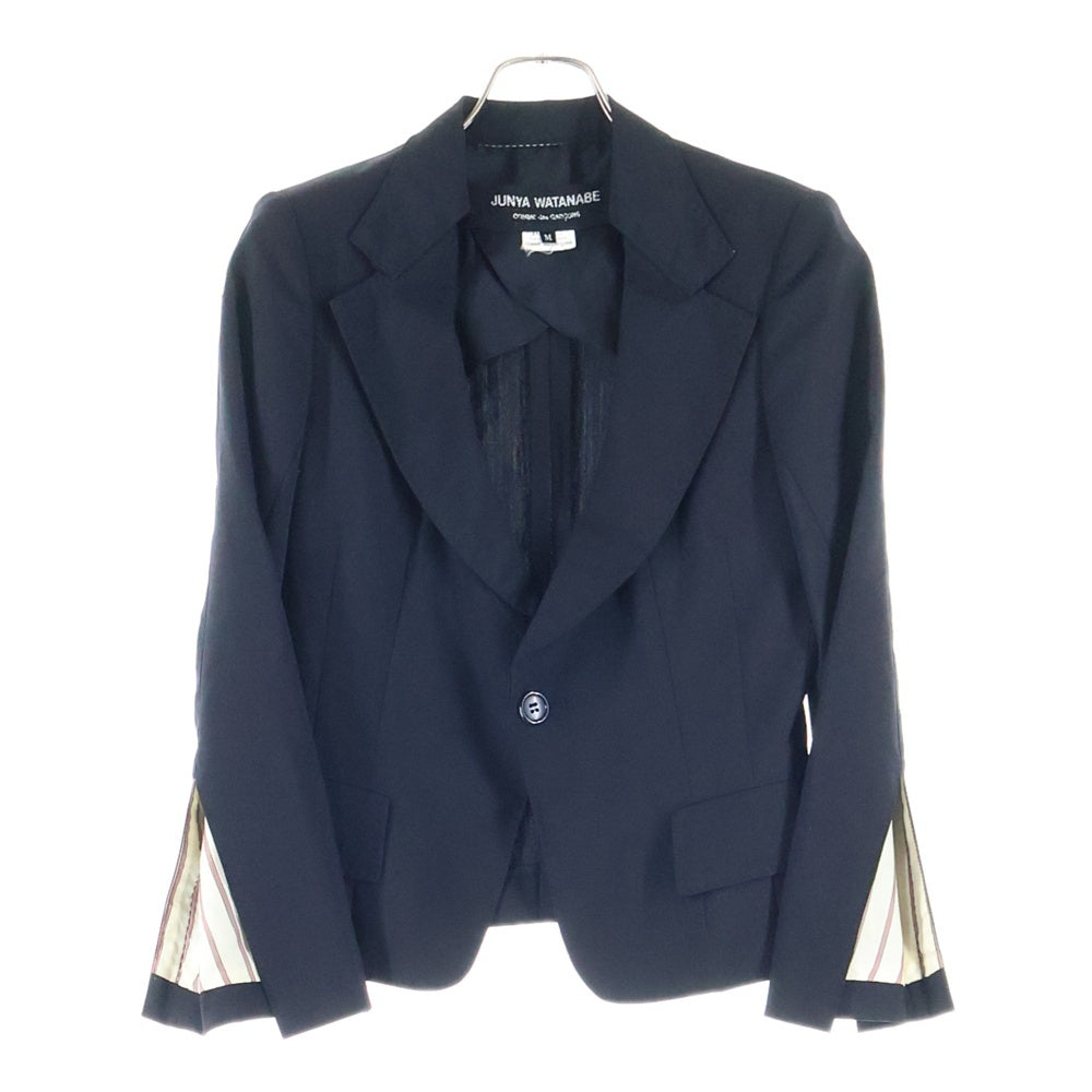 JUNYA WATANABE COMME des GARCONS(ジュンヤワタナベ コムデギャルソン) 09SS AD2008 アームスリット 1B テーラードジャケット ブラック JC‐J011 レディース