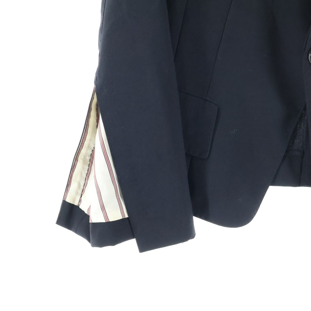 JUNYA WATANABE COMME des GARCONS(ジュンヤワタナベ コムデギャルソン) 09SS AD2008 アームスリット 1B テーラードジャケット ブラック JC‐J011 レディース