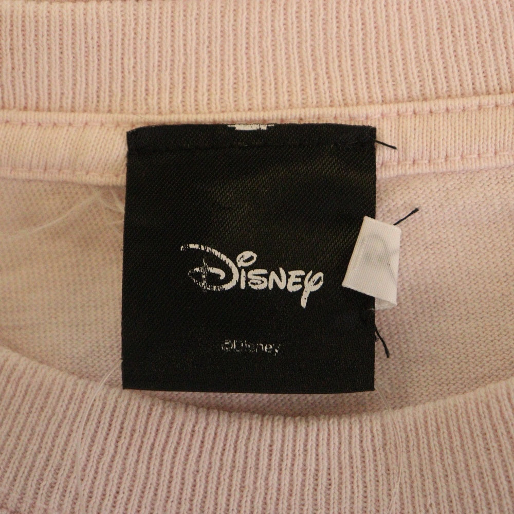 NO BRAND(ノーブランド) DISNEY ディズニー ミッキー フロントプリント 半袖Tシャツ カットソー ピンク