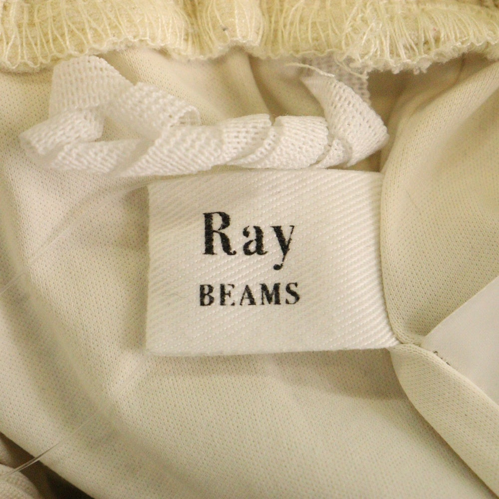 NO BRAND(ノーブランド) RAY BEAMS レイビームス プリーツパンツ レディース アイボリー