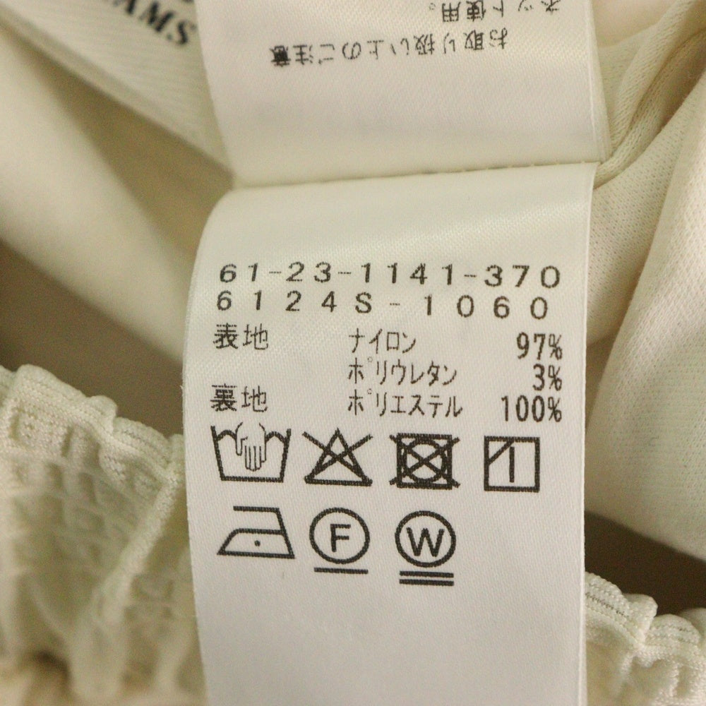 NO BRAND(ノーブランド) RAY BEAMS レイビームス プリーツパンツ レディース アイボリー