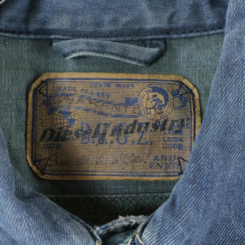 DIESEL INDUSTRY(ディーゼルインダストリー) JUZICON ストレッチデニム トラッカージャケット インディゴ 01456