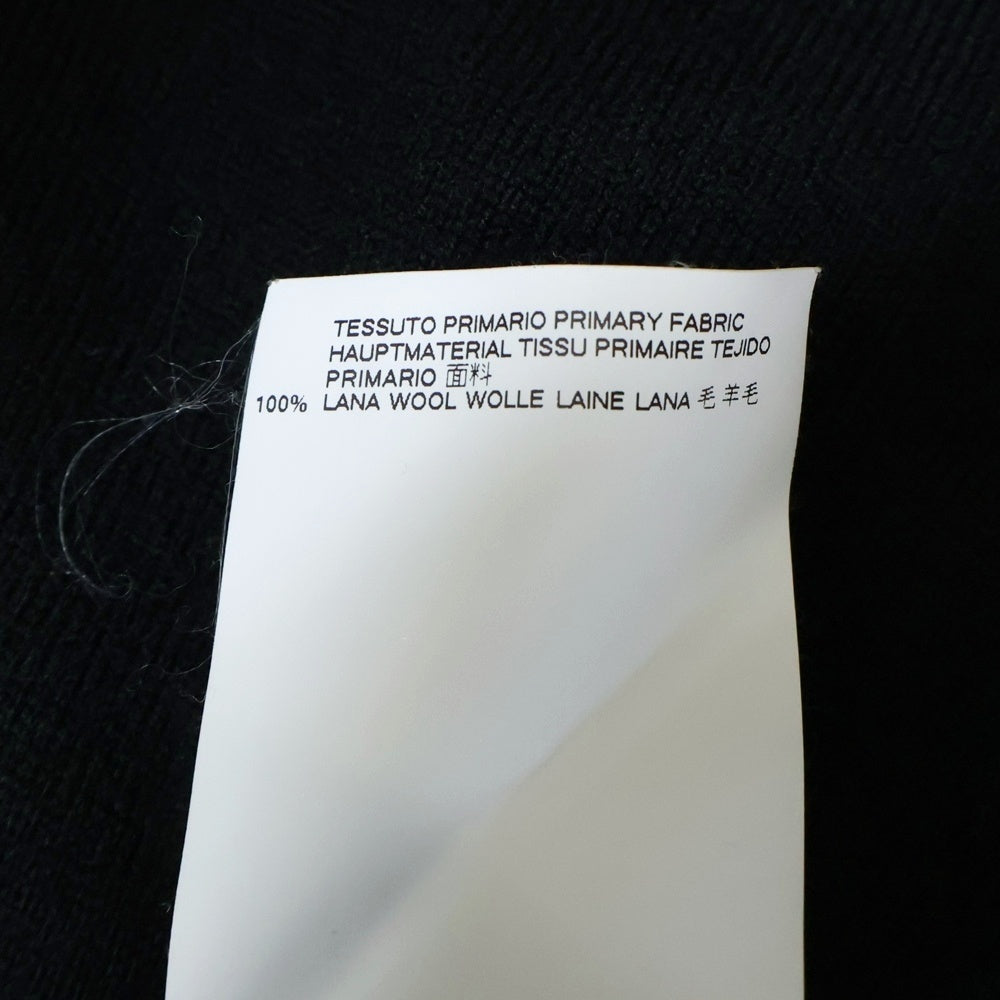 DSQUARED2(ディースクエアード) 18SS サイドジップデザイン クルーネック ウールニット セーター ブラック S74HA0853 S16147