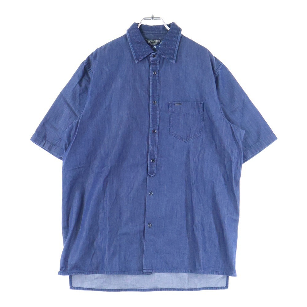 DIESEL INDUSTRY(ディーゼルインダストリー) トルコ製 ストレッチデニム 半袖シャツ インディゴ