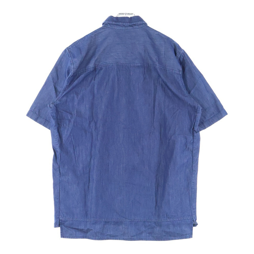 DIESEL INDUSTRY(ディーゼルインダストリー) トルコ製 ストレッチデニム 半袖シャツ インディゴ