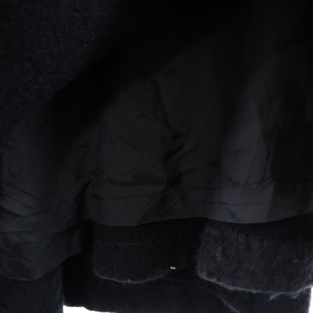 COMME des GARCONS COMME des GARCONS(コムデギャルソンコムデギャルソン) 22AW ウール ラッフル トリム キャミワンピース ドレス レディース ブラック RJ-A003 AD2022